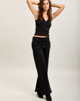 Toxik3 pantalon jean droit denim stretch strass
