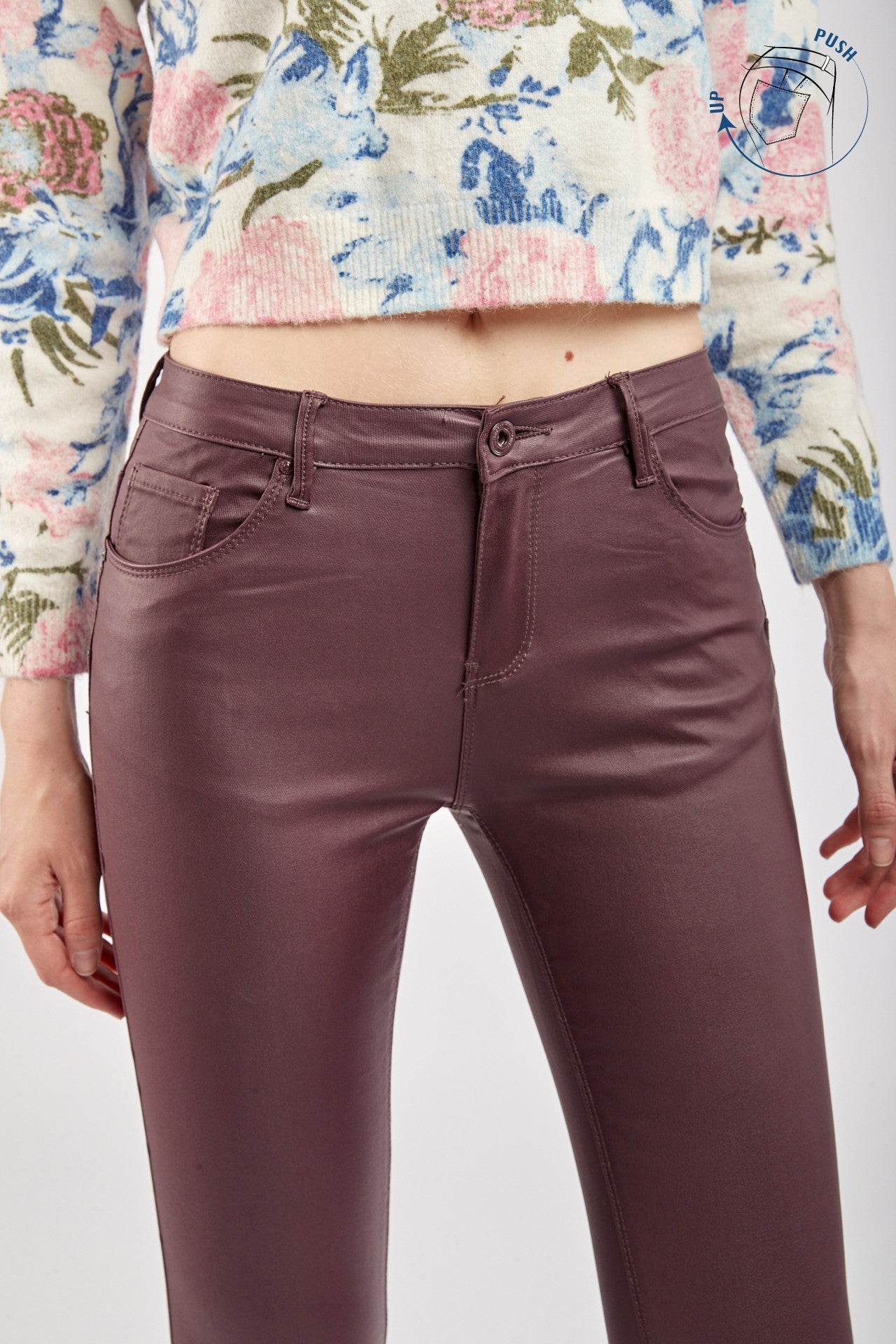 Push -Up coated pants - Kendall