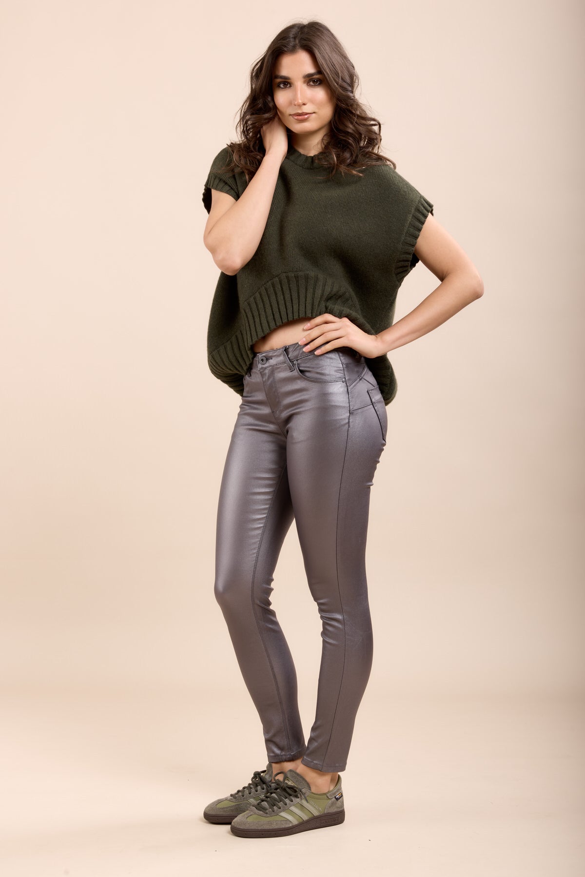 Toxik3 pantalon push-up enduit mate stretch