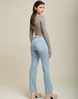 High -waisted jeans plated pocket - Lexy