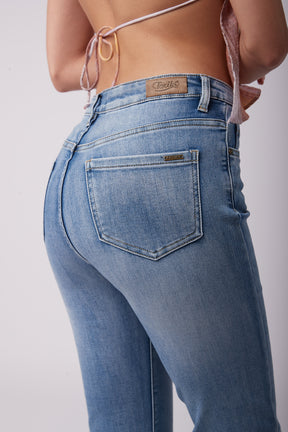 High waist straight cut jeans - Maryon