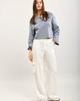 Toxik3 pantalon palazzo cargo Lyocell