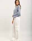Toxik3 pantalon palazzo cargo Lyocell