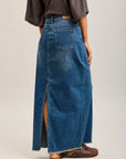 Toxik3 geteilter Jeansrock aus Lyocell-Jeans