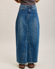Toxik3 geteilter Jeansrock aus Lyocell-Jeans