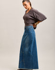 Toxik3 geteilter Jeansrock aus Lyocell-Jeans