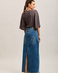 Toxik3 geteilter Jeansrock aus Lyocell-Jeans