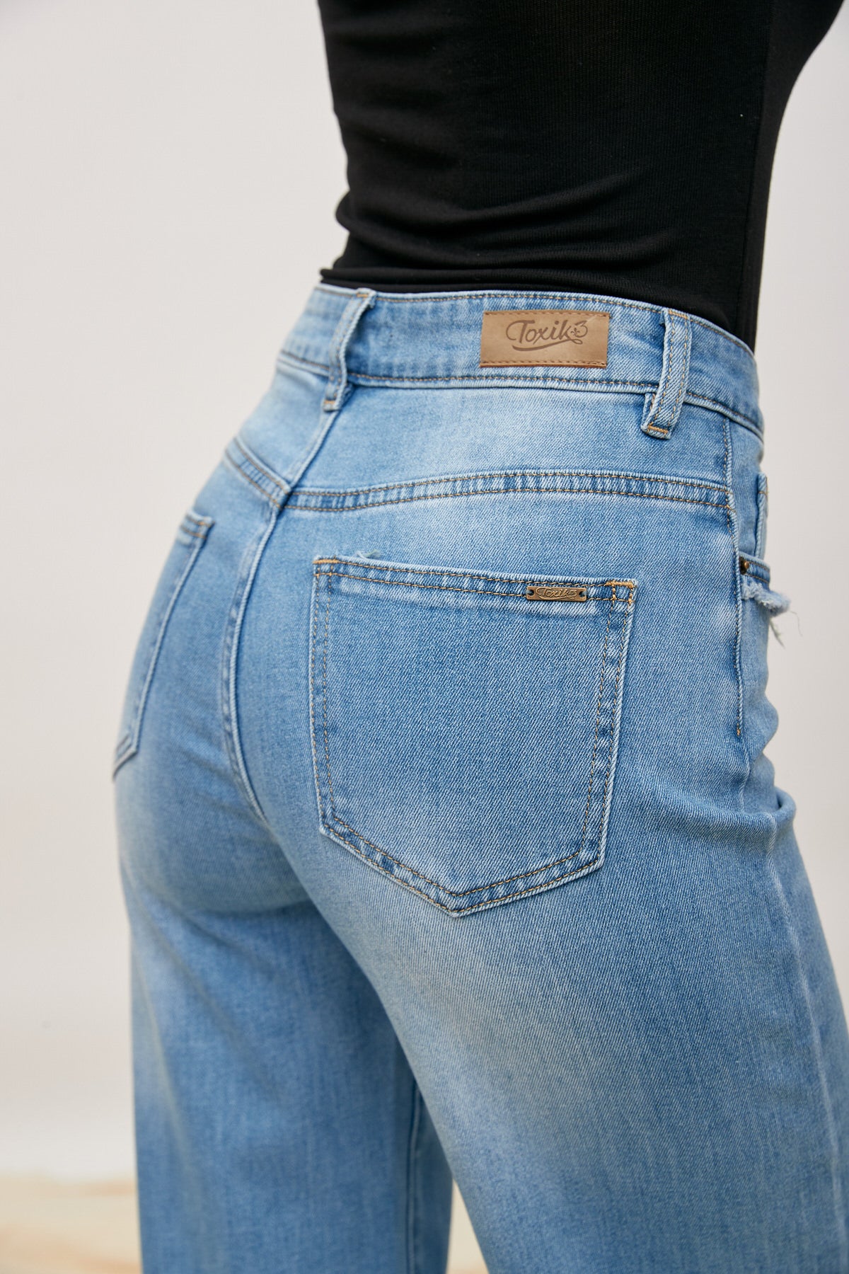 Law Jeans gealterte Tasche - Hasel