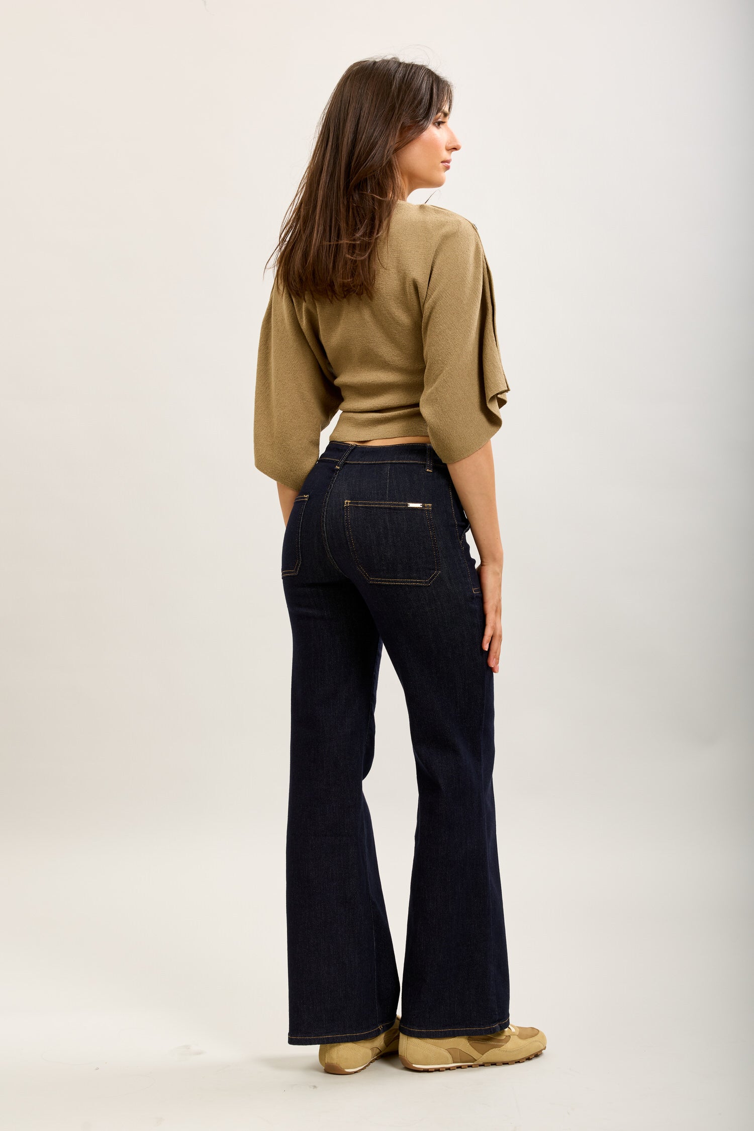 Toxik3 wide stretch denim pants with carpenter pockets