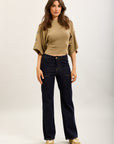 Toxik3 wide stretch denim pants with carpenter pockets