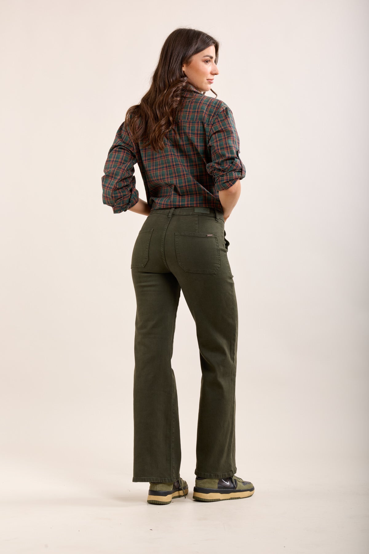 Toxik3 stretch flare jeans with big pockets