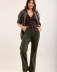 Toxik3 stretch flare jeans with big pockets