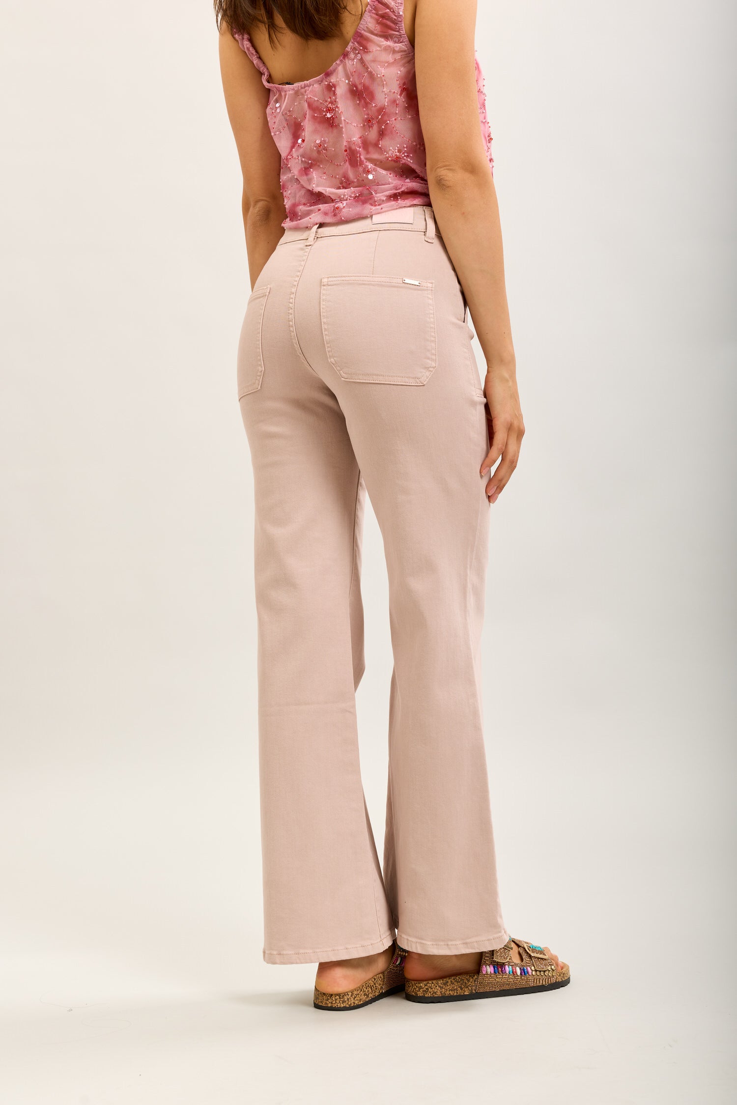 Toxik3 wide stretch denim pants with carpenter pockets