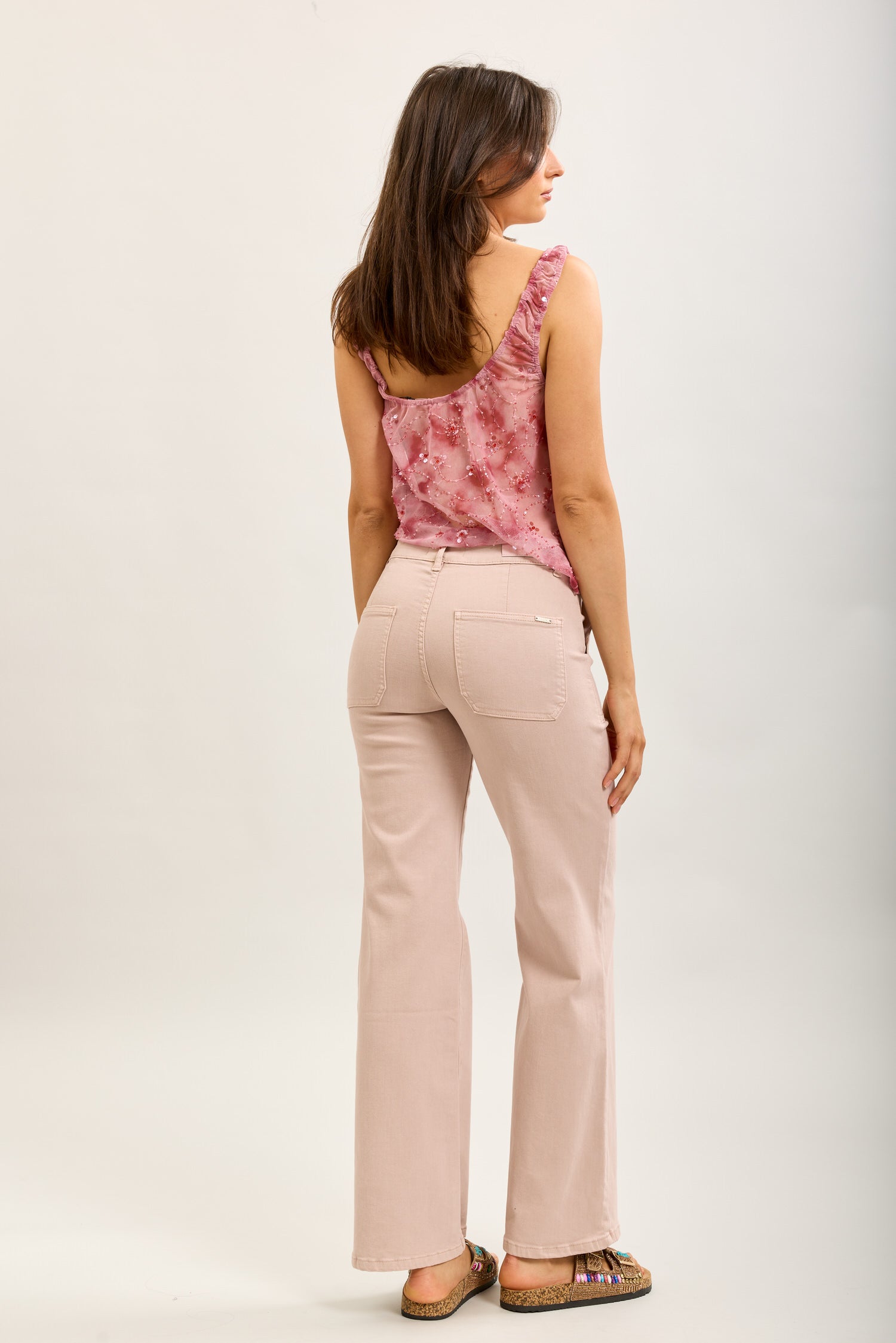 Toxik3 wide stretch denim pants with carpenter pockets