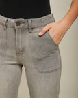 Wijd uitlopende jeans geplaceerde zak - Shawn