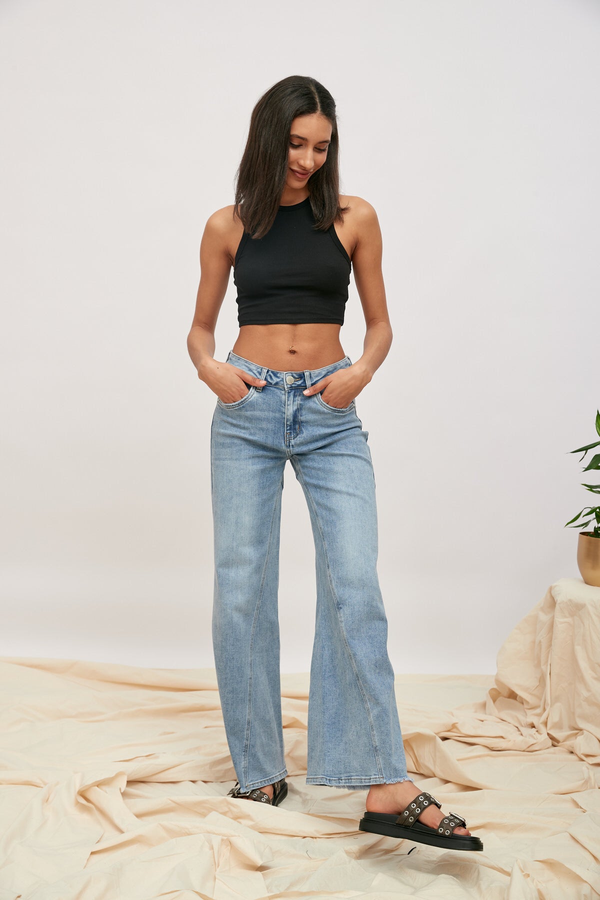 Large flared jeans - Carla