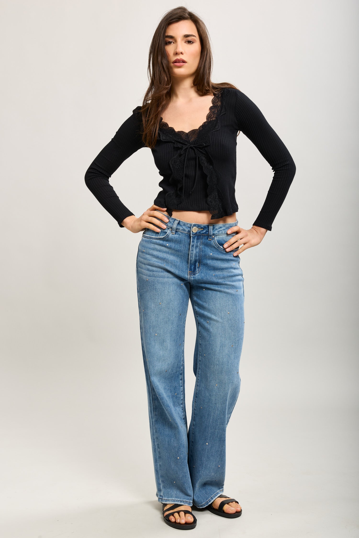 TOXIK3 Standardgröße Jean Standard in Clous