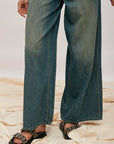 Extra wide denim pants - Lenon H2710 (COMPO)