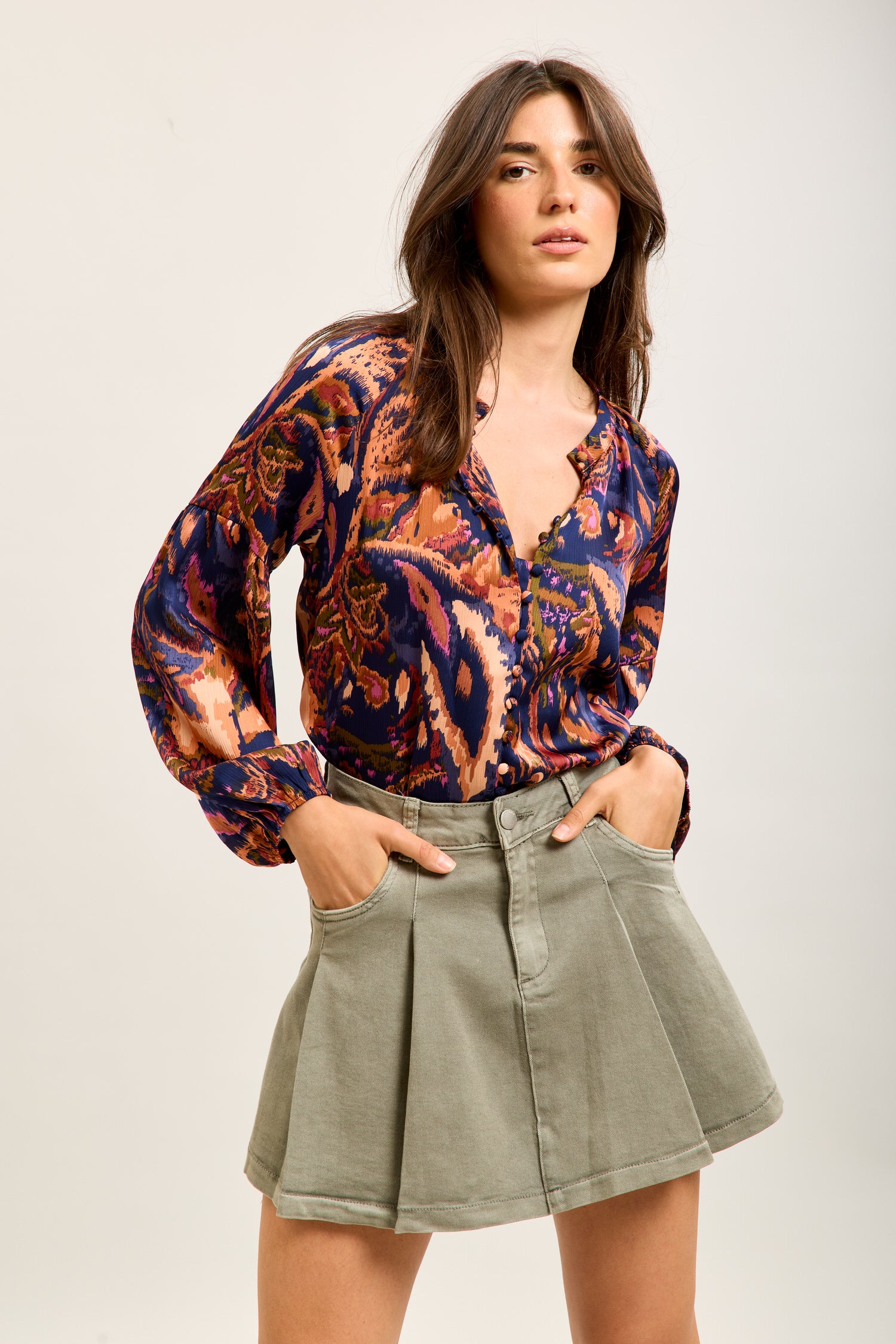 Toxik3 falda corta tenis denim