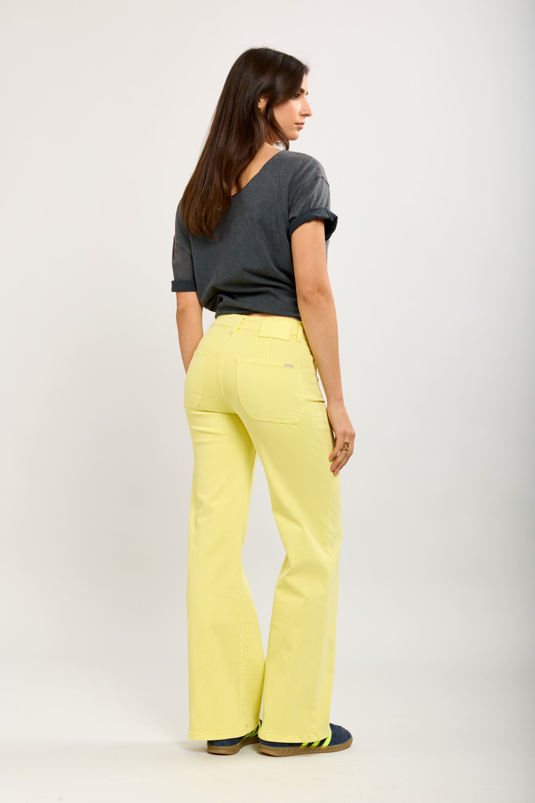 Toxik3 wide-leg pants in super stretch denim