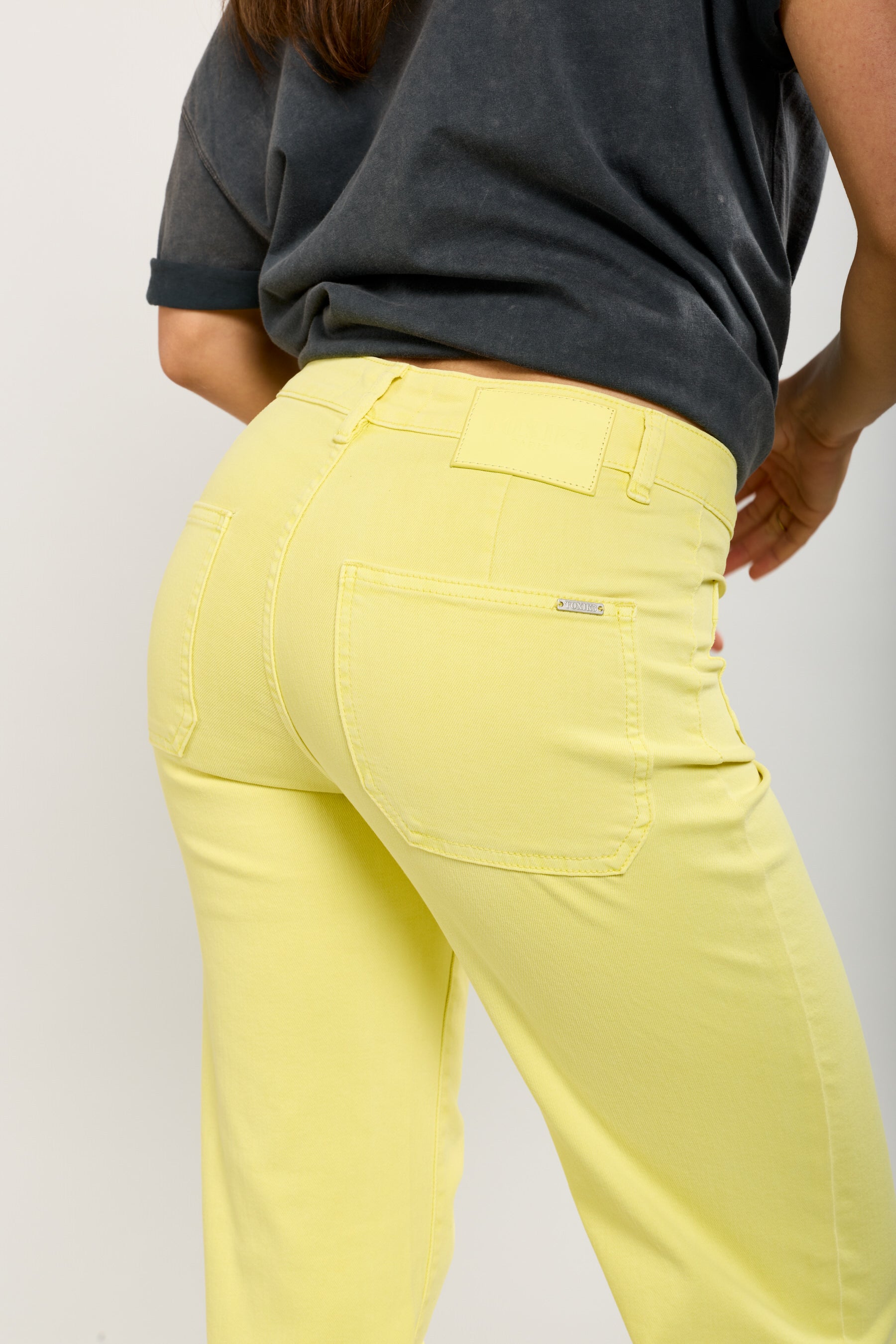 Toxik3 wide-leg pants in super stretch denim
