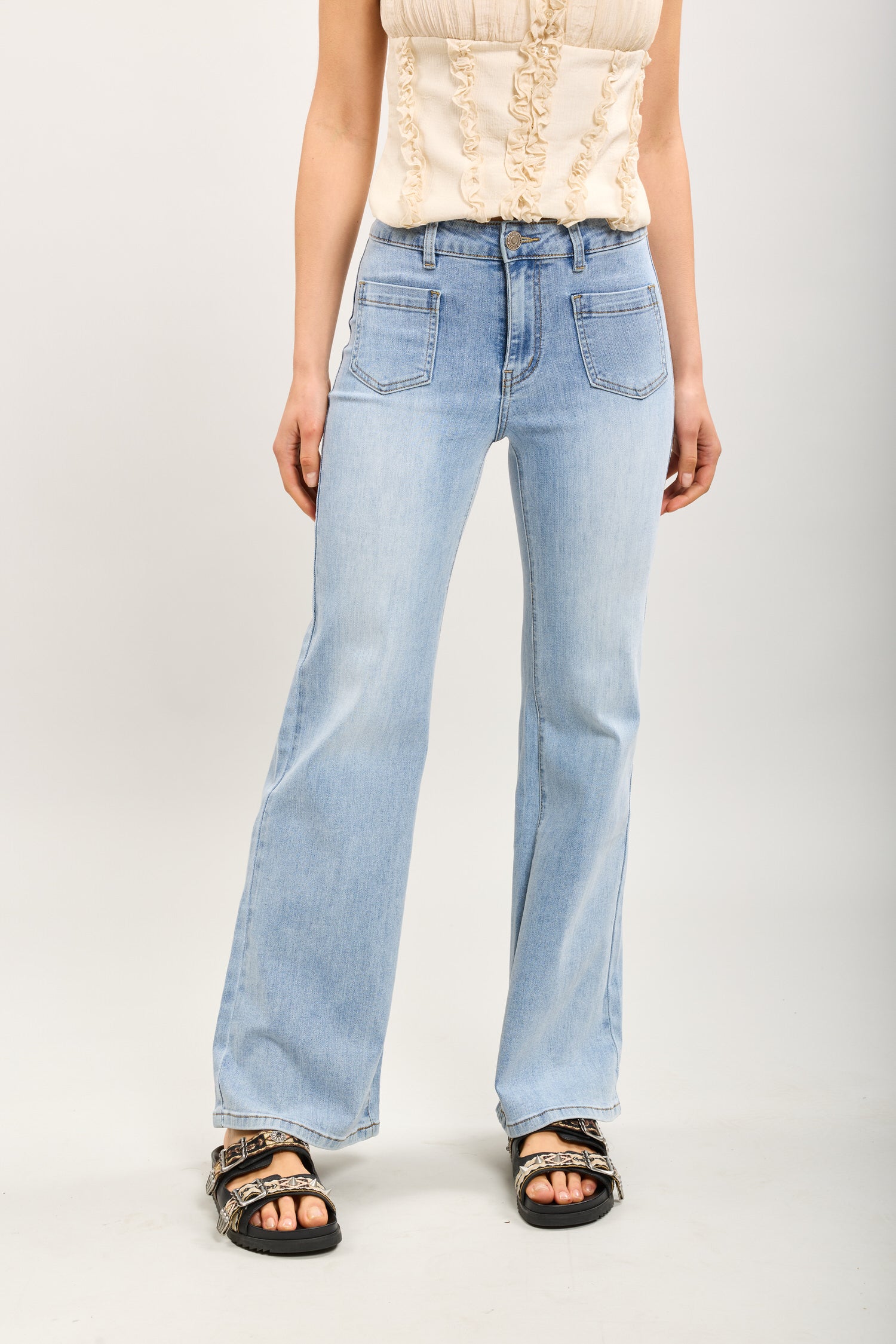 Toxik3 pantalon wide en jean super stretch
