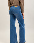 Toxik3 wide-leg pants in super stretch denim