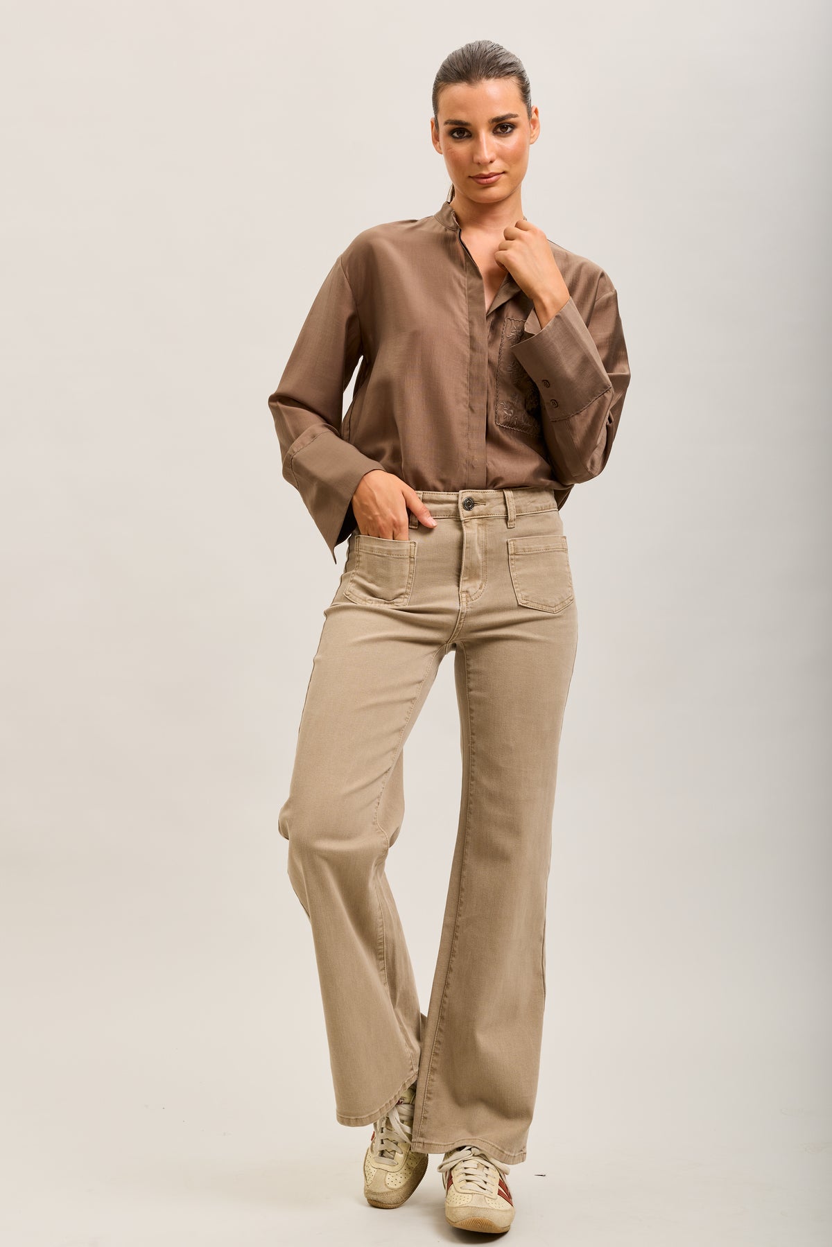 Toxik3 pantalones vaqueros anchos súper denim elásticos