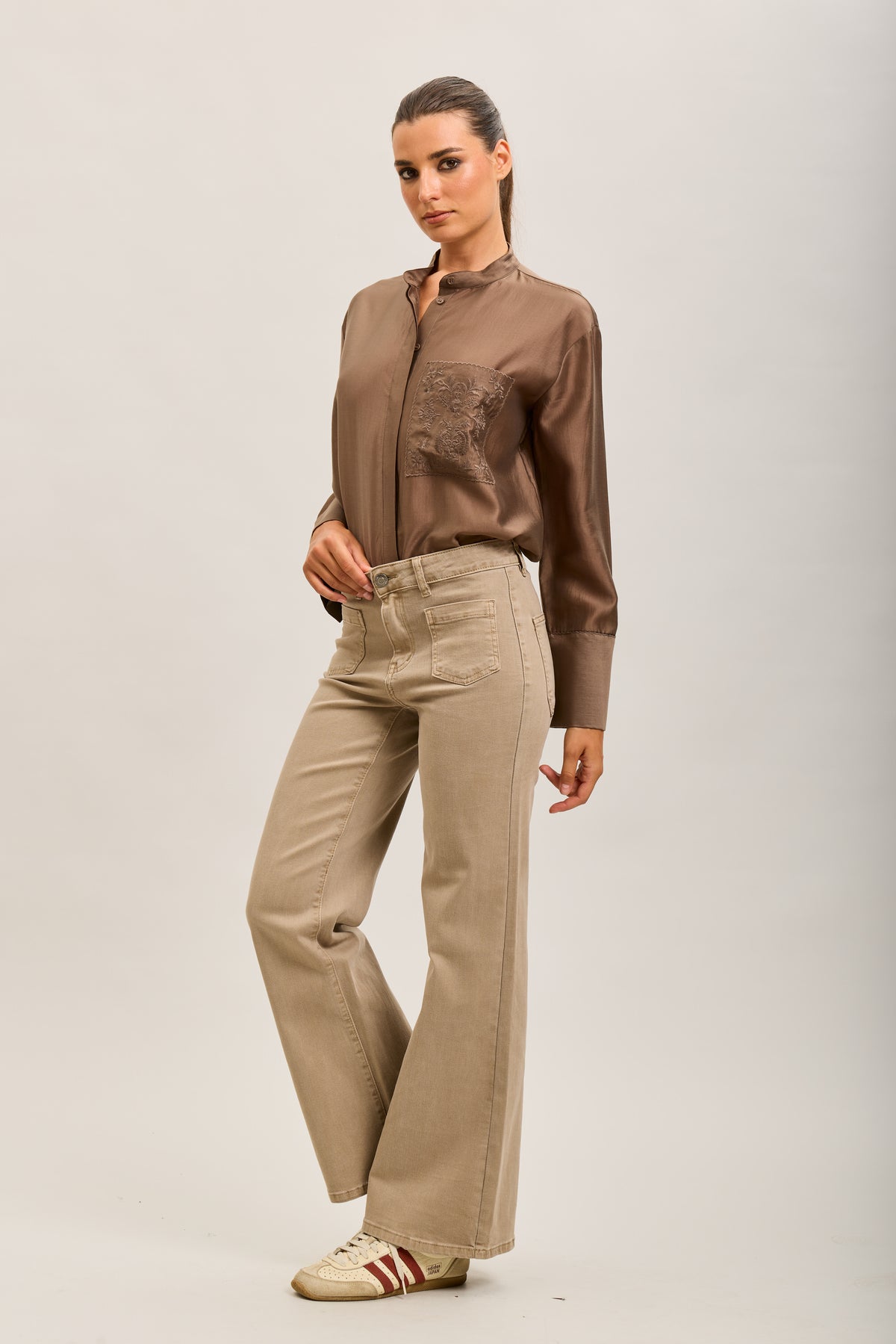 Toxik3 pantalones vaqueros anchos súper denim elásticos