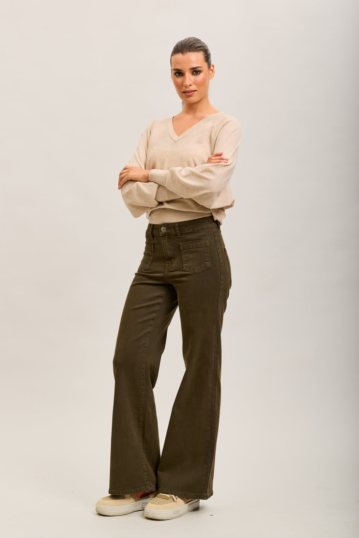 Toxik3 pantalones vaqueros anchos súper denim elásticos