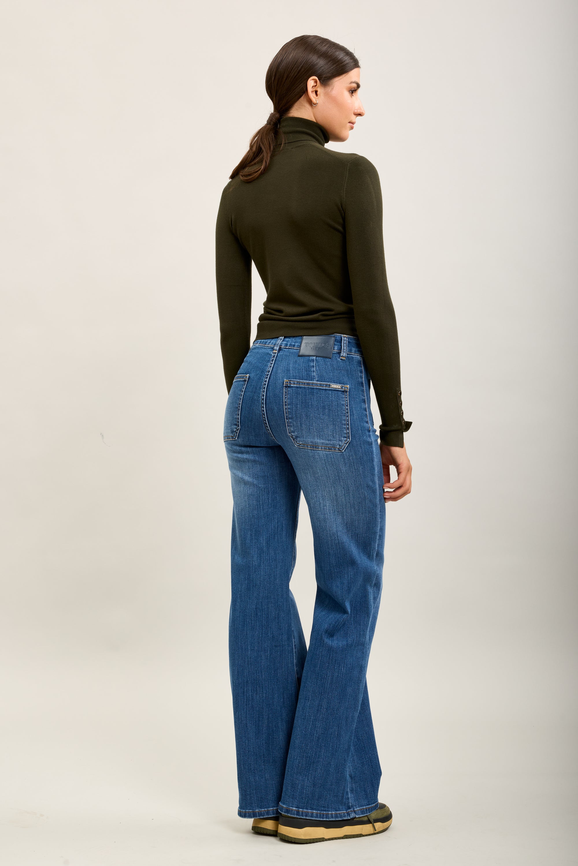 Toxik3 pantalones vaqueros anchos súper denim elásticos