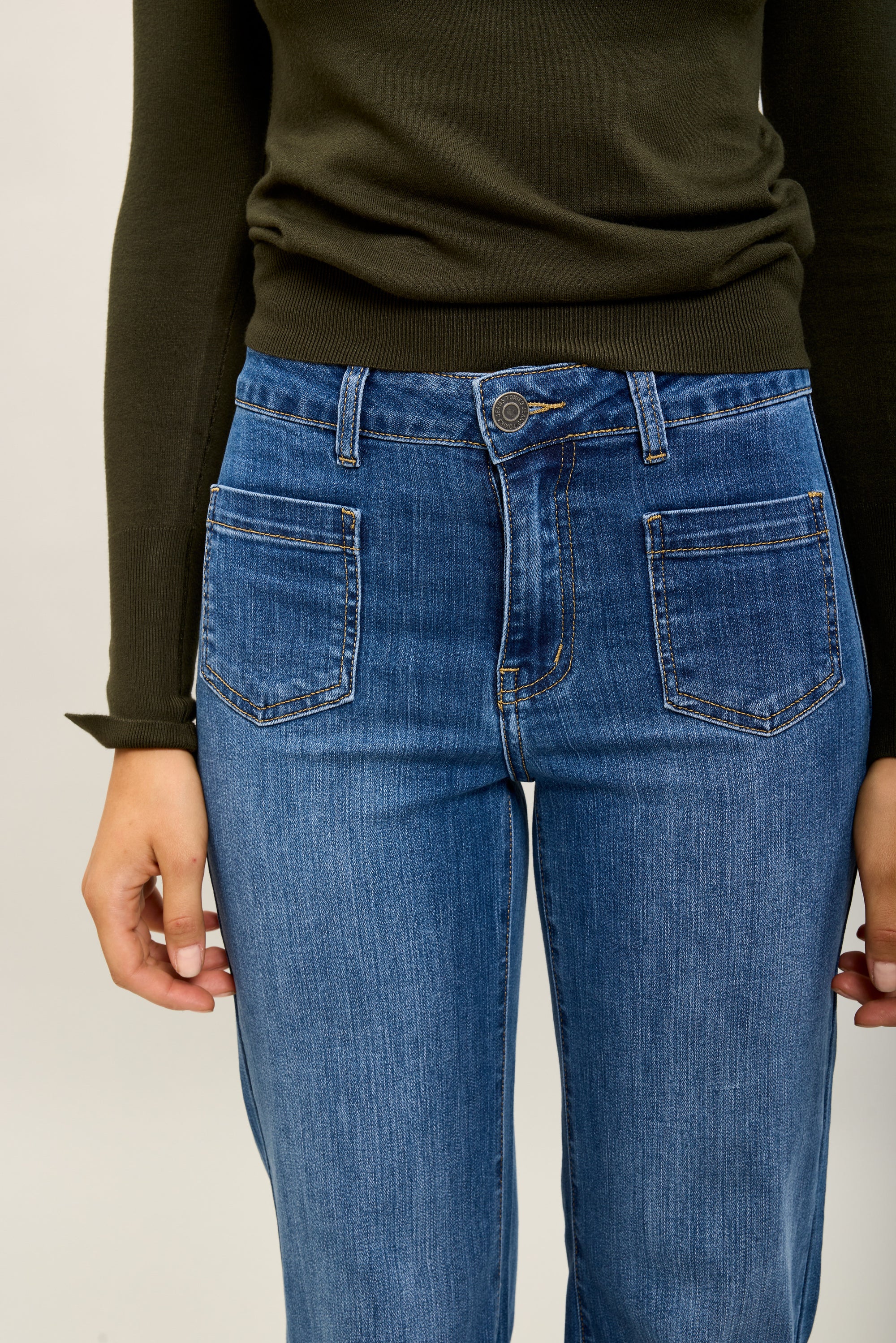 Toxik3 pantalones vaqueros anchos súper denim elásticos