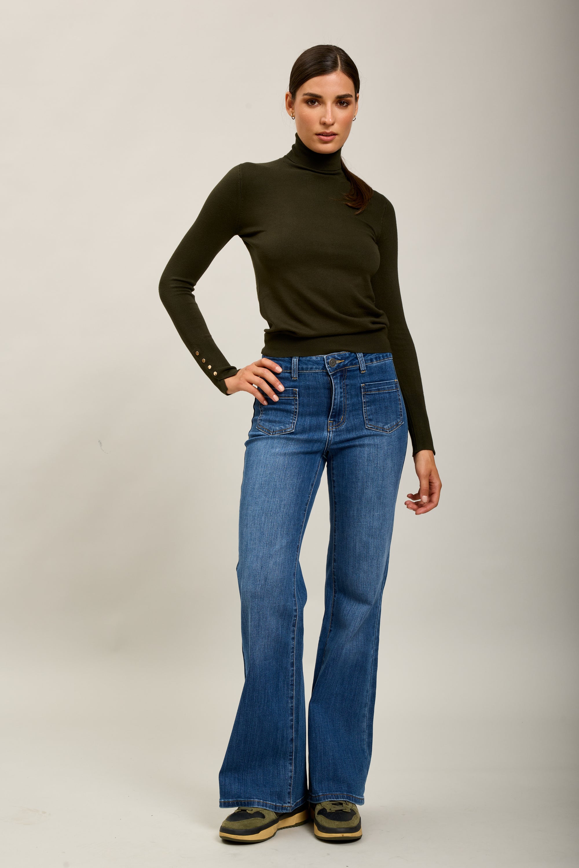 Toxik3 pantalones vaqueros anchos súper denim elásticos