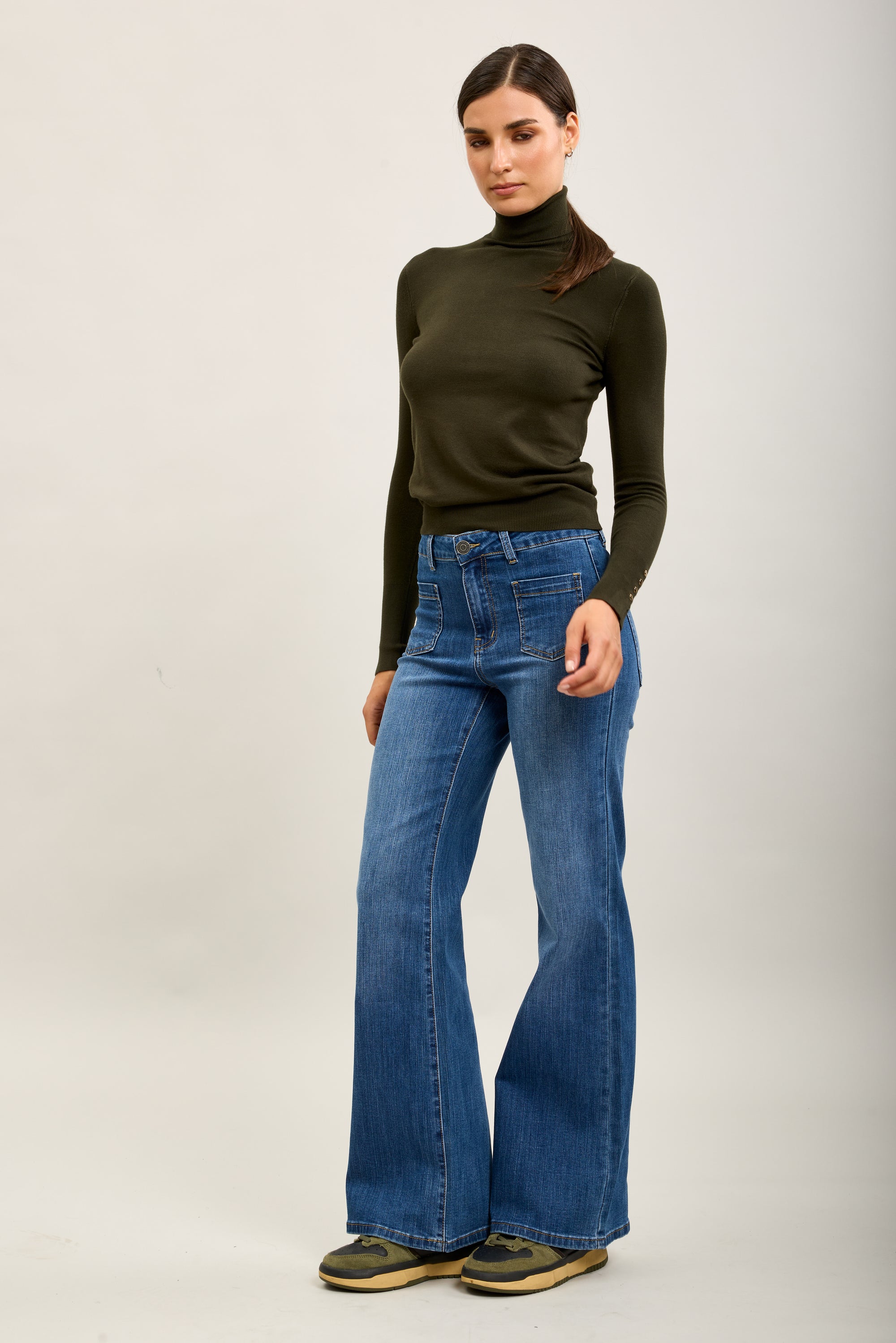 Toxik3 pantalones vaqueros anchos súper denim elásticos