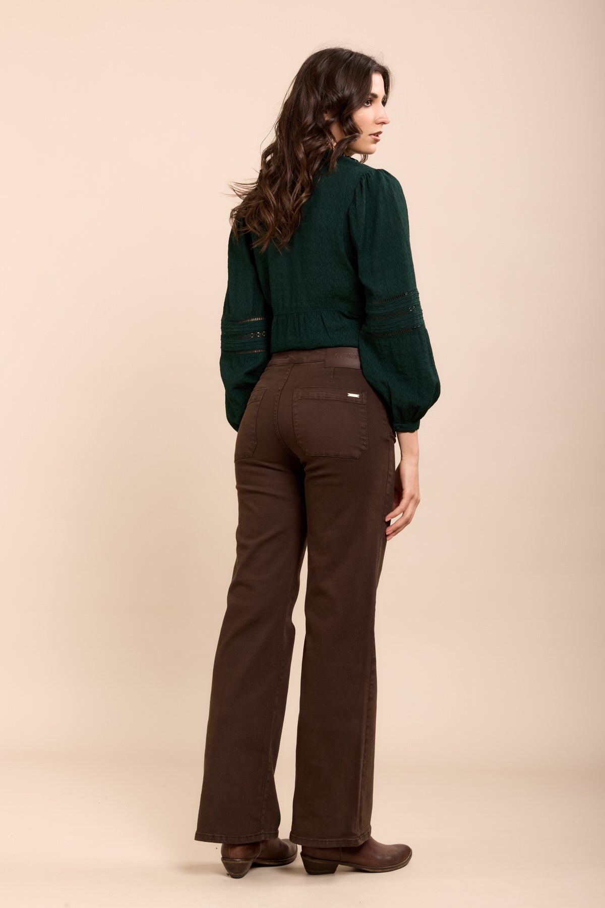 Toxik3 jean bootcut boutons dorés