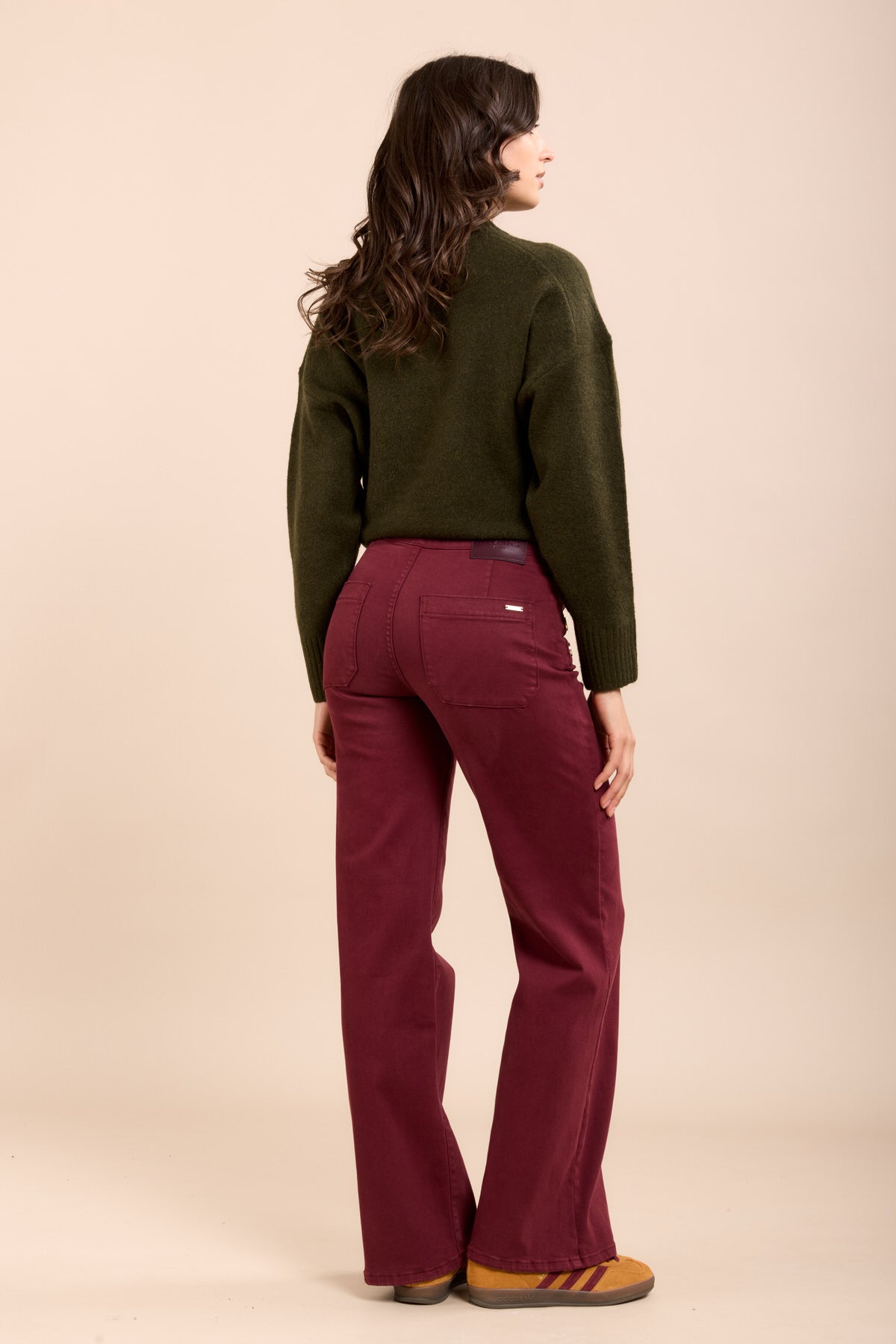 Toxik3 jean bootcut boutons dorés