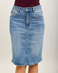 toxik3 jupe jean crayon denim