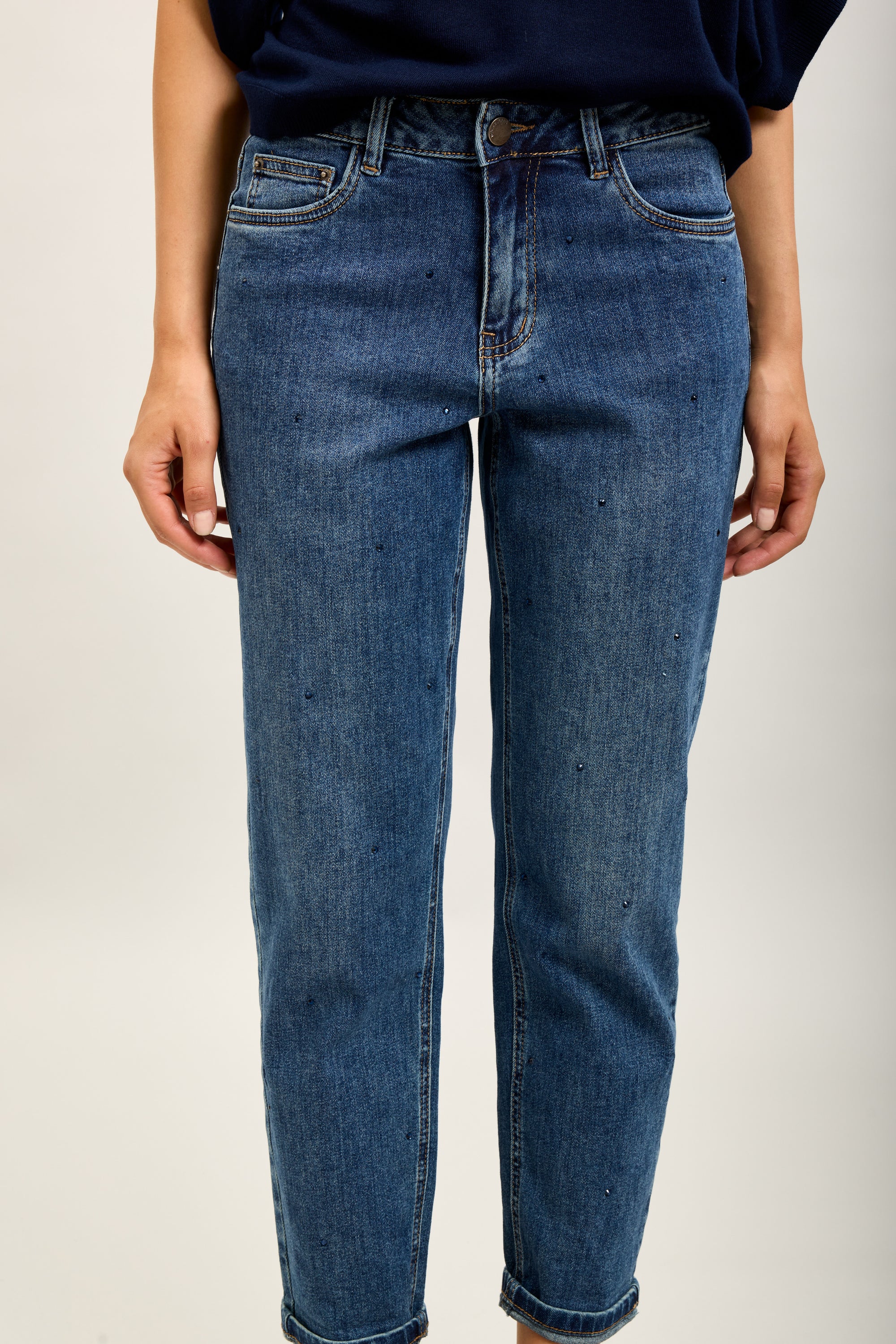 Toxik3 boy cropped denim stretch rhinestone jean pants