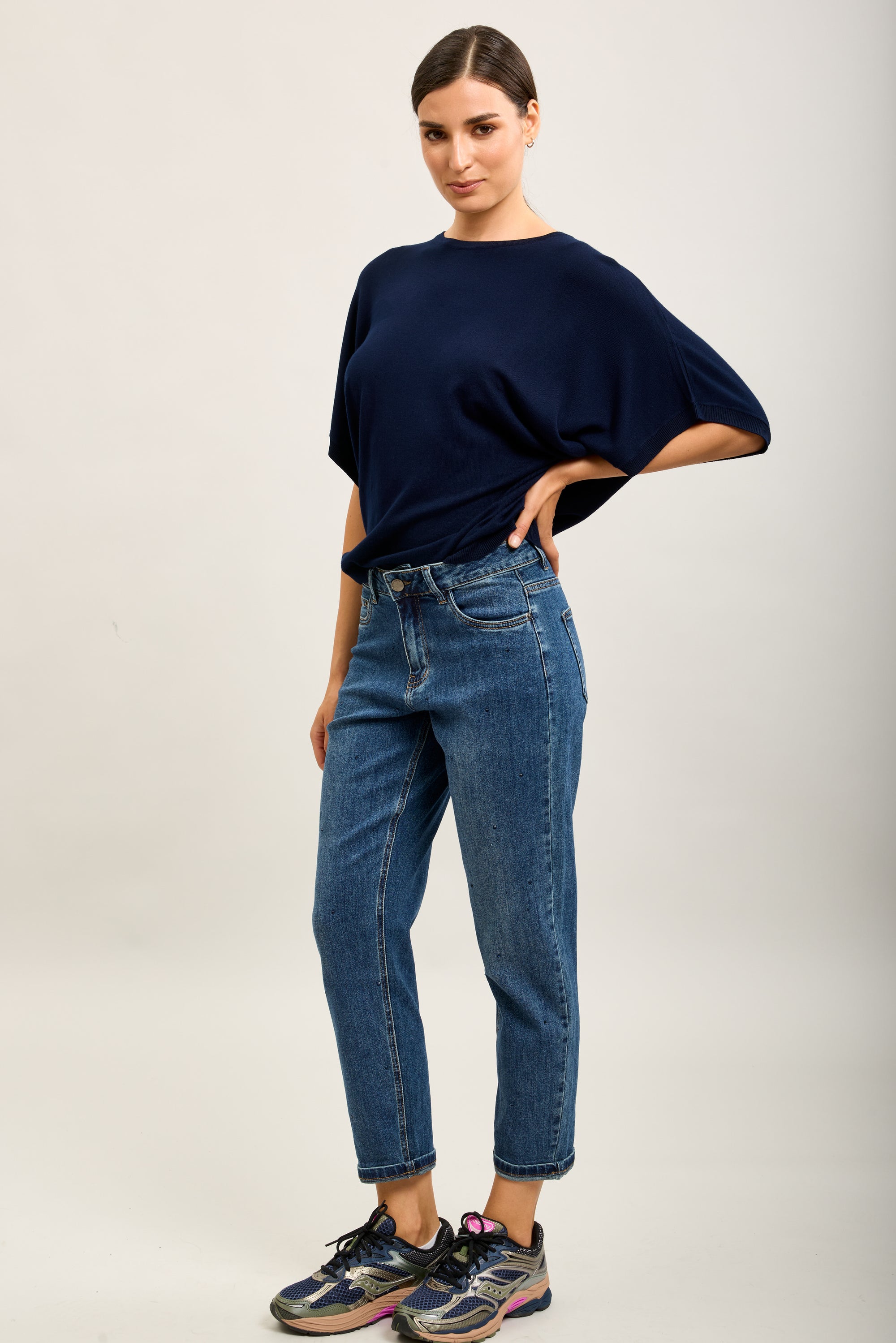 Toxik3 boy cropped denim stretch rhinestone jean pants
