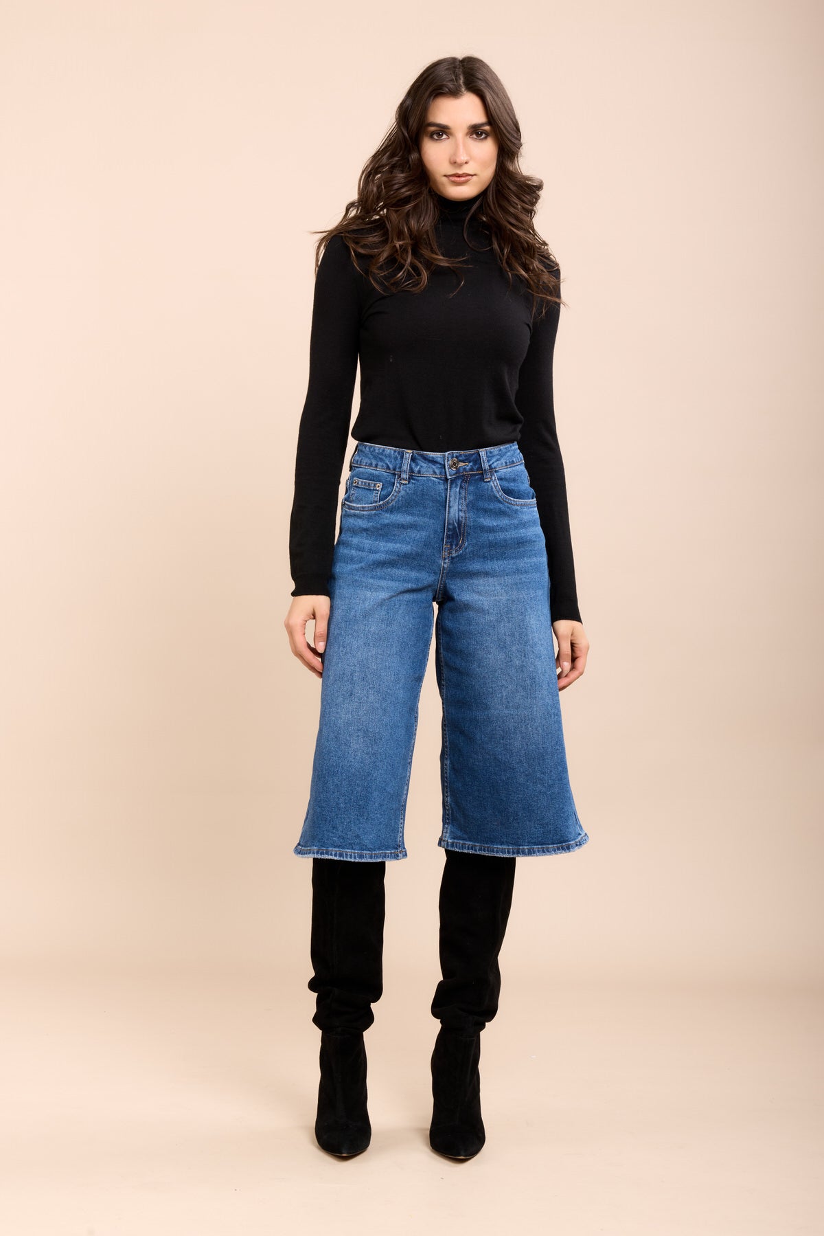 Toxik3 bermuda en jean wide denim stretch