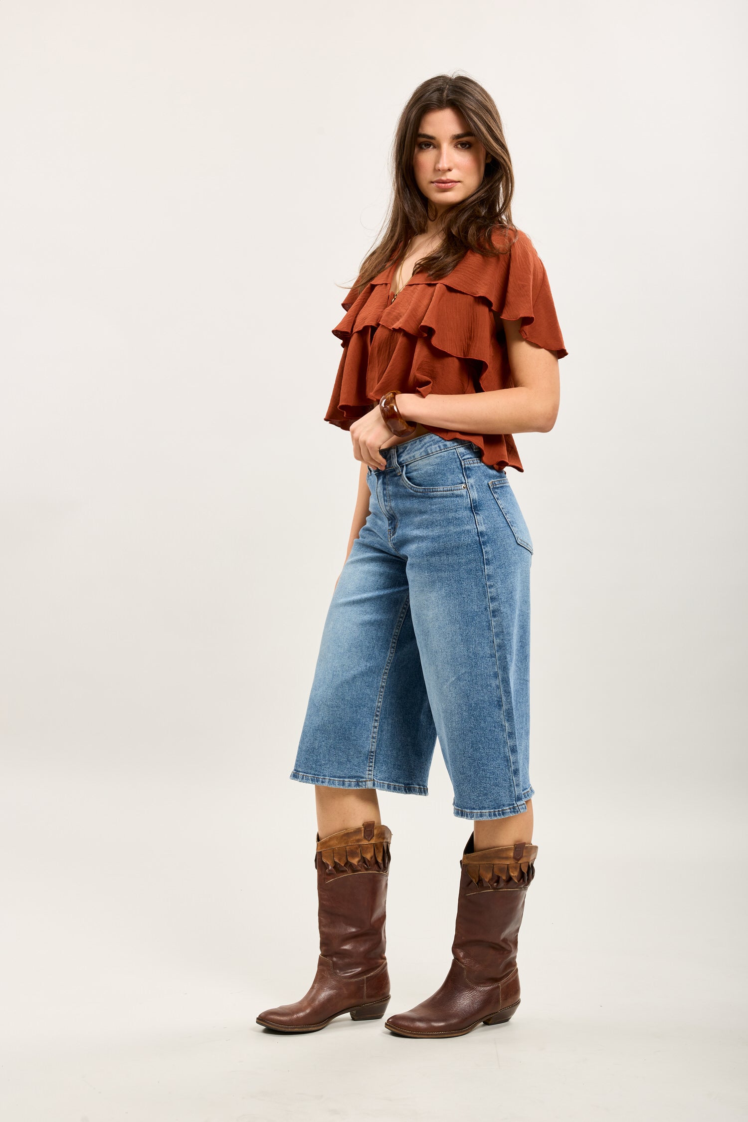 Toxik3 bermuda en jean wide denim stretch