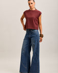Toxik3 weite Stretchjeans mit Ausschnitten