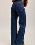 Toxik3 stretch flare jeans with cutouts and pockets