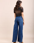Toxik3 pantalon jean stretch wide fermeture à boutons