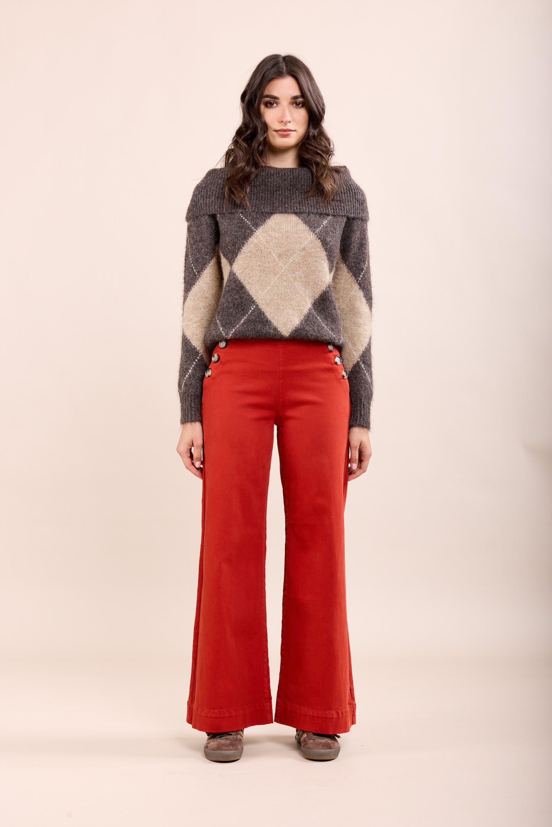 Toxik3 pantalon jean stretch wide fermeture à boutons