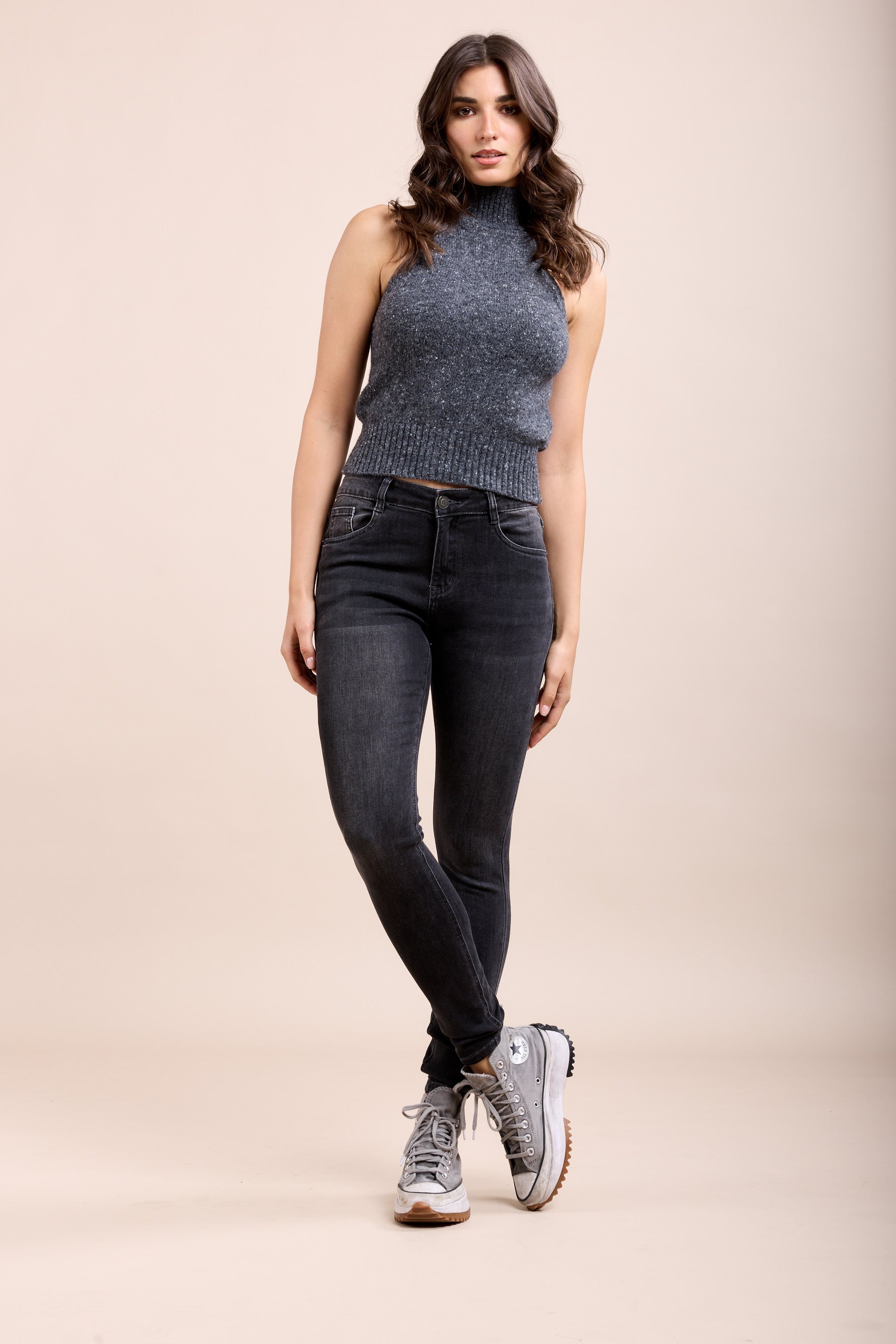 Toxik3 pantalon jean stretch skinny noir