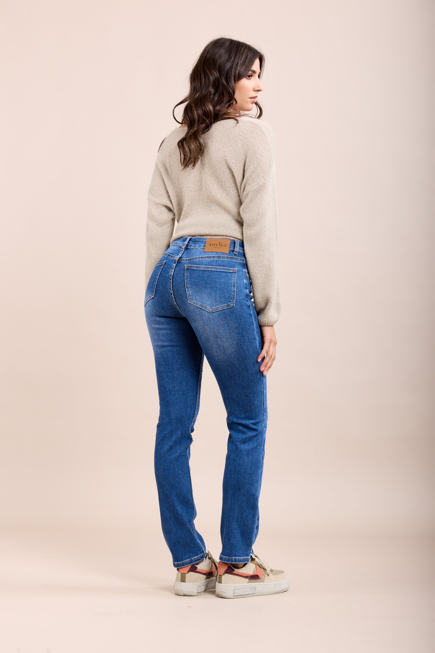 Toxik3 pantalon jean stretch slim jacron coeur