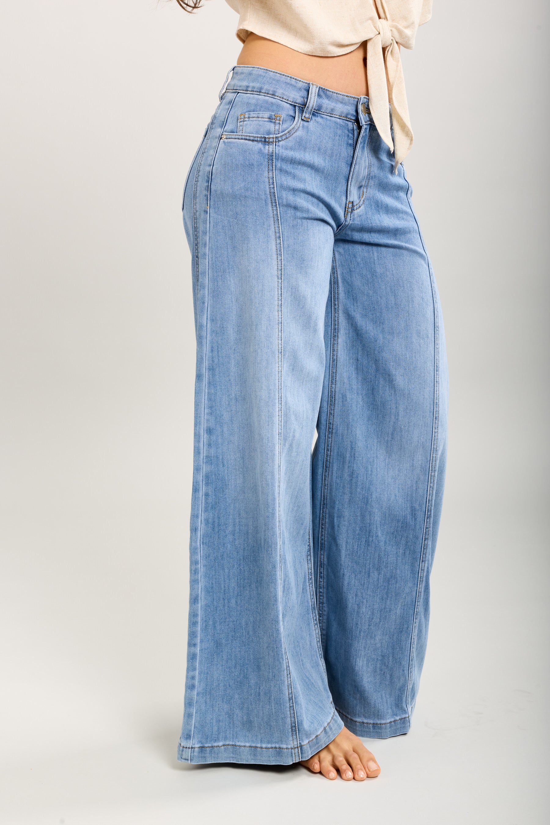 Toxik3 pantalon jean stretch extra-wide nervures