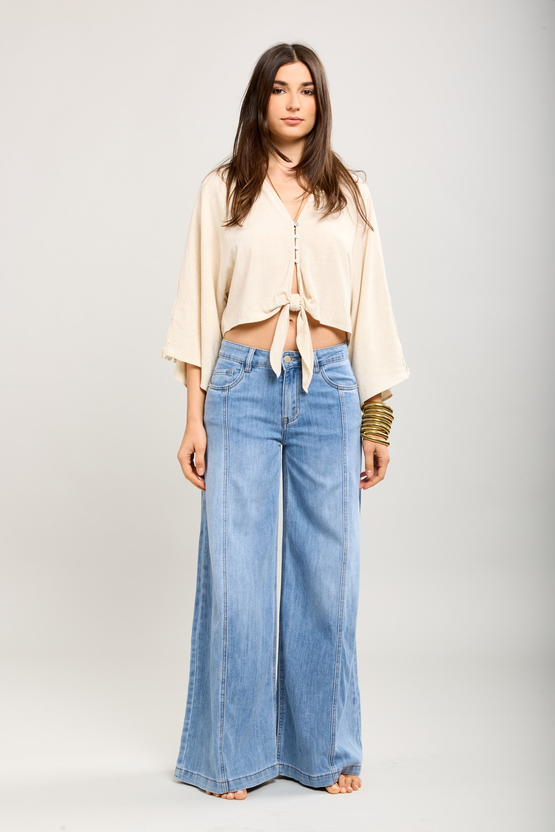 Toxik3 pantalon jean stretch extra-wide nervures