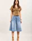 Toxik3 Bermuda stretch denim culottes